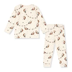 Nattøj<Konges Sløjd Todelt pyjamas med print Beige