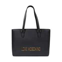 Indkøbstasker<Love Moschino Tofarvet Håndtaske Sort