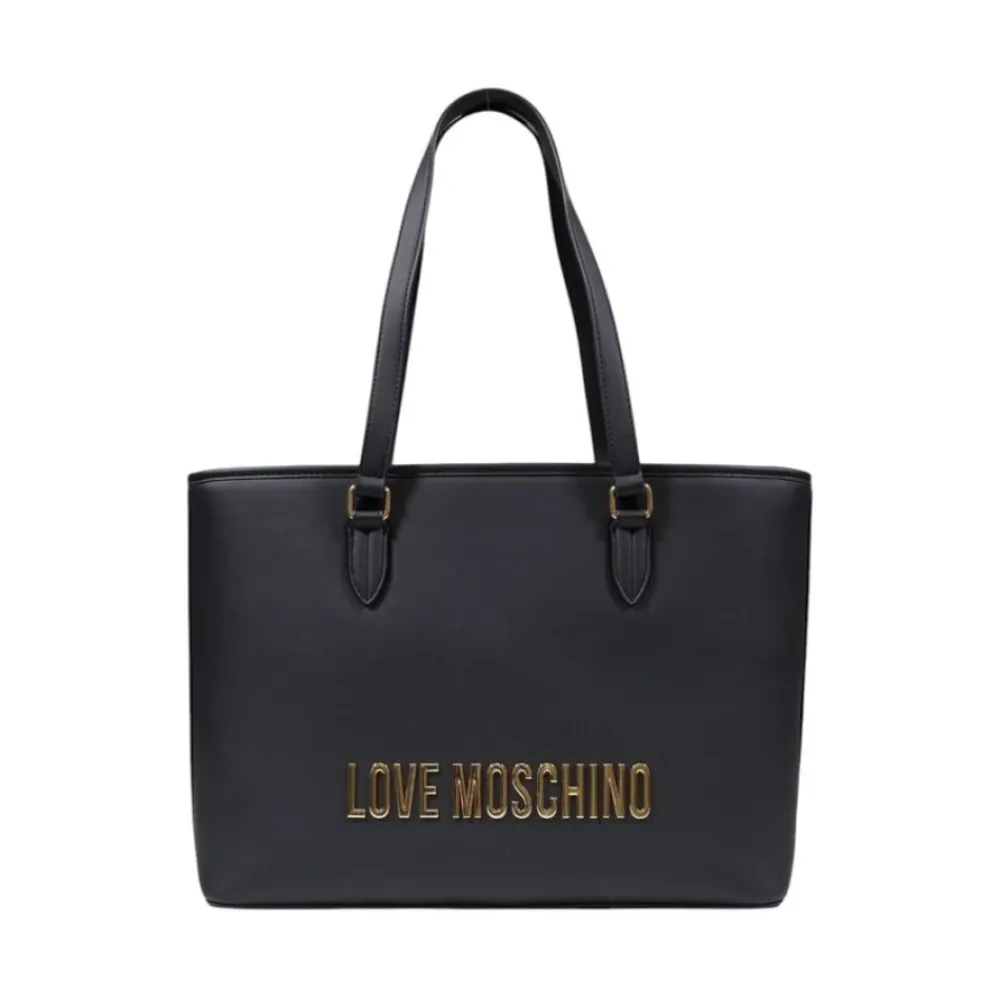 Indkøbstasker<Love Moschino Tofarvet Håndtaske Sort