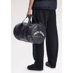 Rejsetasker^Fred Perry Tonal Classic Barrel Bag Blå