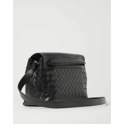 Tasker^Bottega Veneta Top Handle Taske med Aftagelig Skulderrem Sort