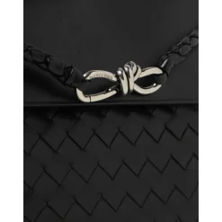 Tasker^Bottega Veneta Top Handle Taske med Aftagelig Skulderrem Sort