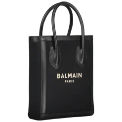 Indkøbstasker^Balmain Tote Bag med logo Sort
