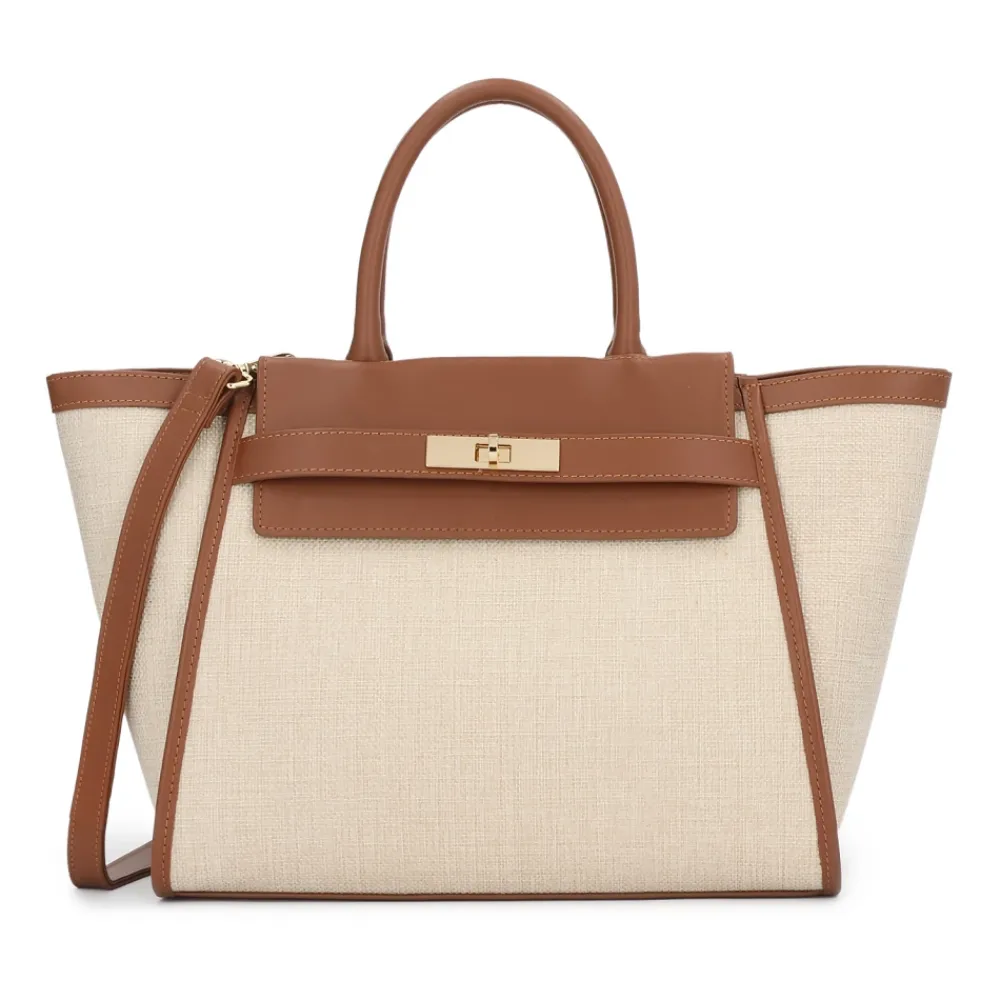 Håndtasker<Kazar Trapeze Handbag Beige