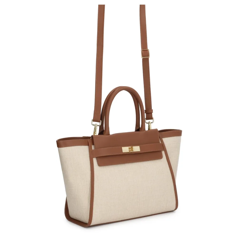 Håndtasker<Kazar Trapeze Handbag Beige