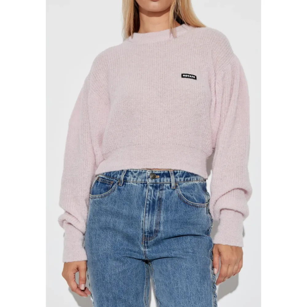 Striktrøjer & Sweatere^ROTATE Birger Christensen Trøje med logo Pink