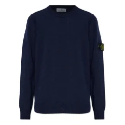 Strik^Stone Island Trøje med logo Blå