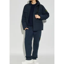Strik^Stone Island Trøje med logo Blå