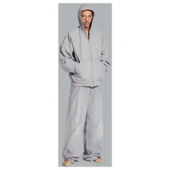 Trøjer^Balenciaga Trompe L'oeil Denim Jakke Grå
