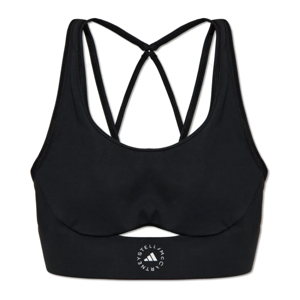 T-Shirts & Toppe<Adidas by Stella McCartney TrueStrength Yoga Sports-BH Sort