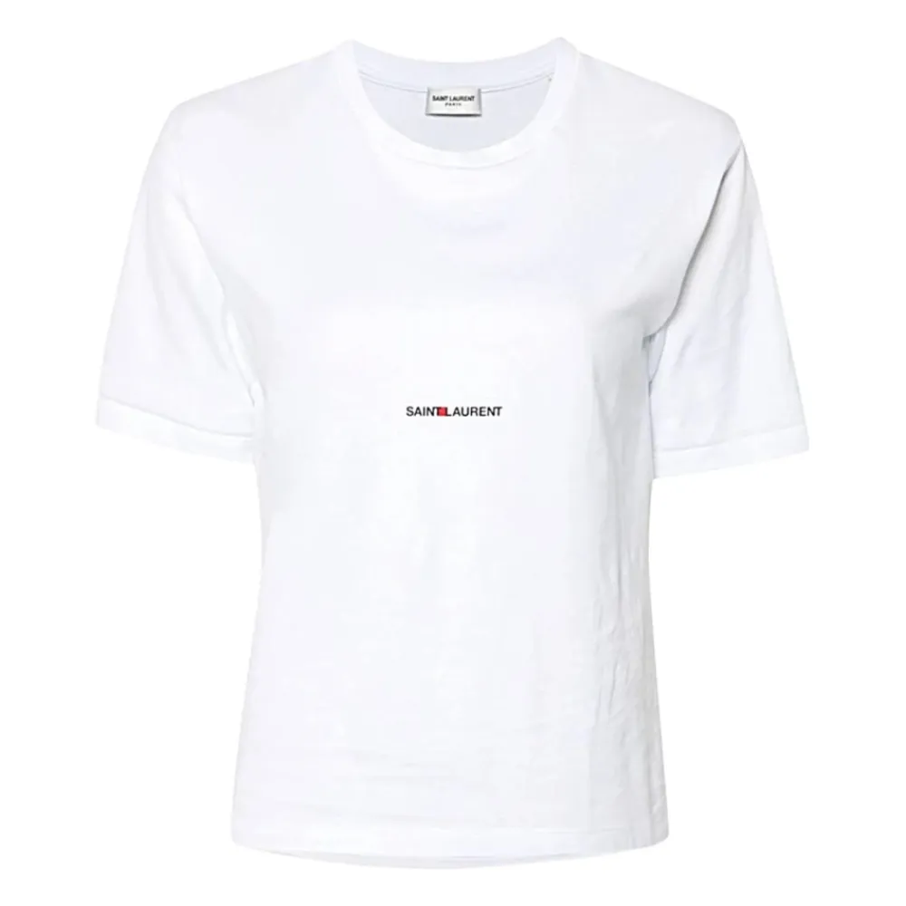 T-Shirts<Saint Laurent T-Shirt Hvid