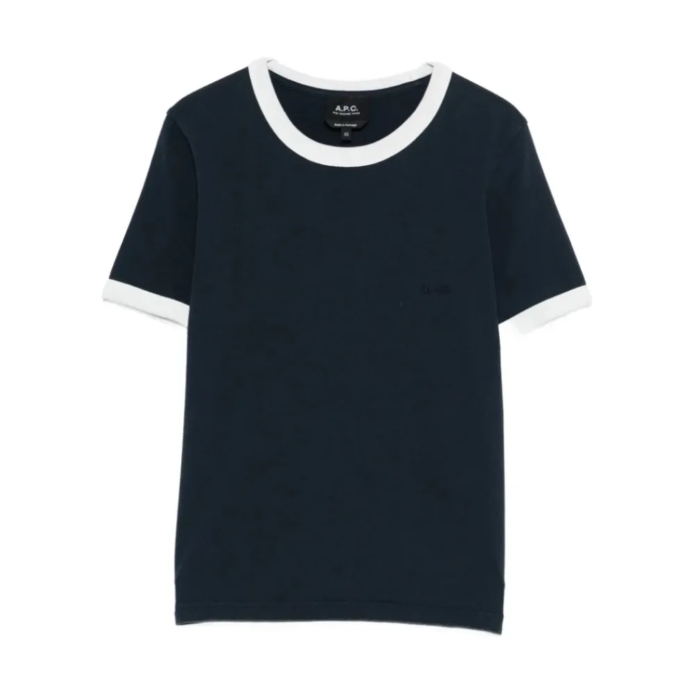 T-Shirts<A.P.C. T-shirt COHBQ F26550 Iak Blå