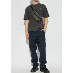 T-Shirts^Stone Island T-shirt med logo Grå
