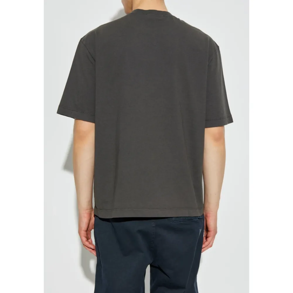 T-Shirts^Stone Island T-shirt med logo Grå