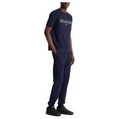 T-Shirts^Balmain T-shirt med Paris-print Blå