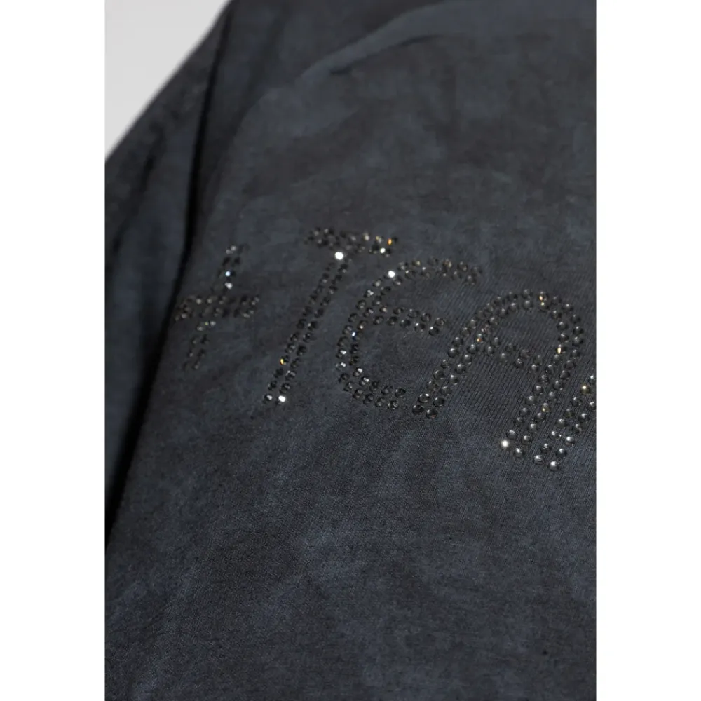 T-Shirts^Adidas Originals T-shirt med skinnende applikationer Sort