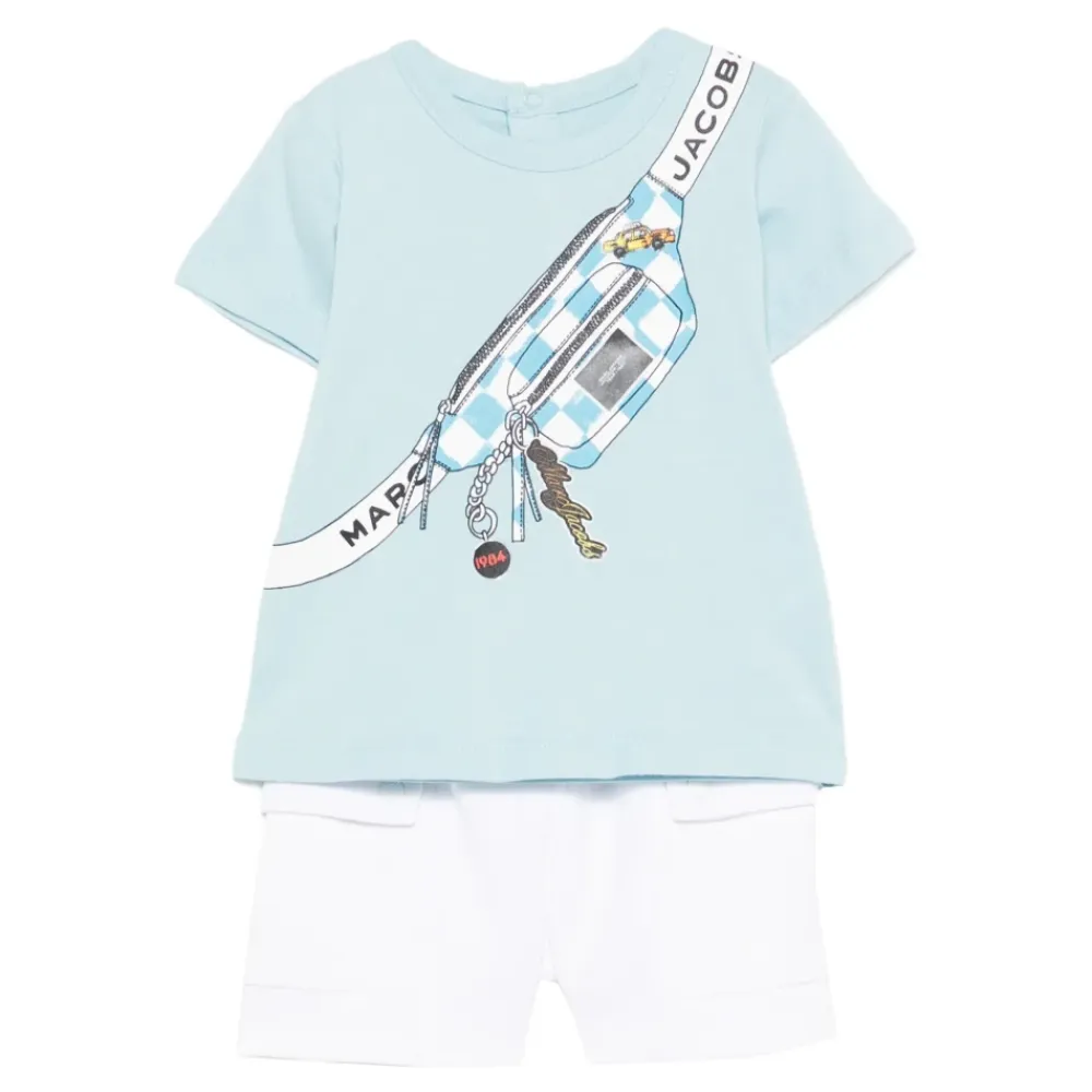 Bodystocking & Sæt<Marc Jacobs T-shirt og shorts sæt Blå