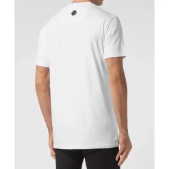 T-Shirts^Philipp Plein T-shirt Rund Hals SS Skull Hvid