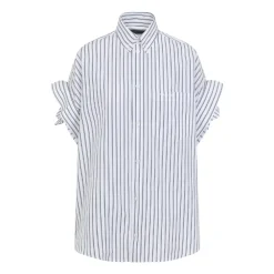 Bluser & Skjorter^Balenciaga Tucked Sleeve Shirt Hvid