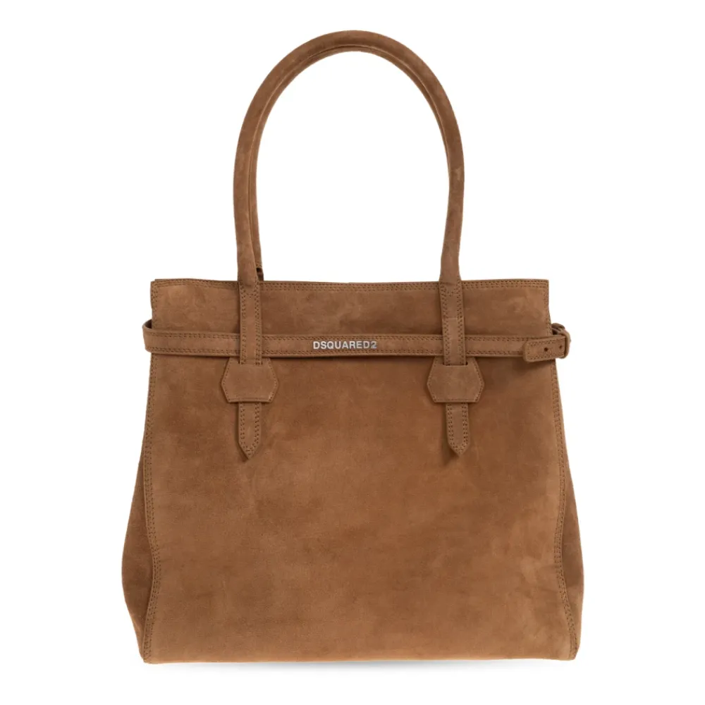 Indkøbstasker<Dsquared2 Twin Shopper Taske Brun