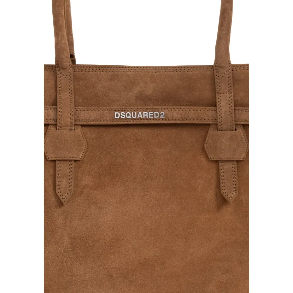 Indkøbstasker<Dsquared2 Twin Shopper Taske Brun