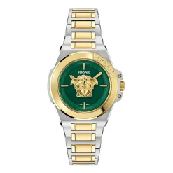 Ure^Versace Two-tone Link Bracelet Watch Grøn
