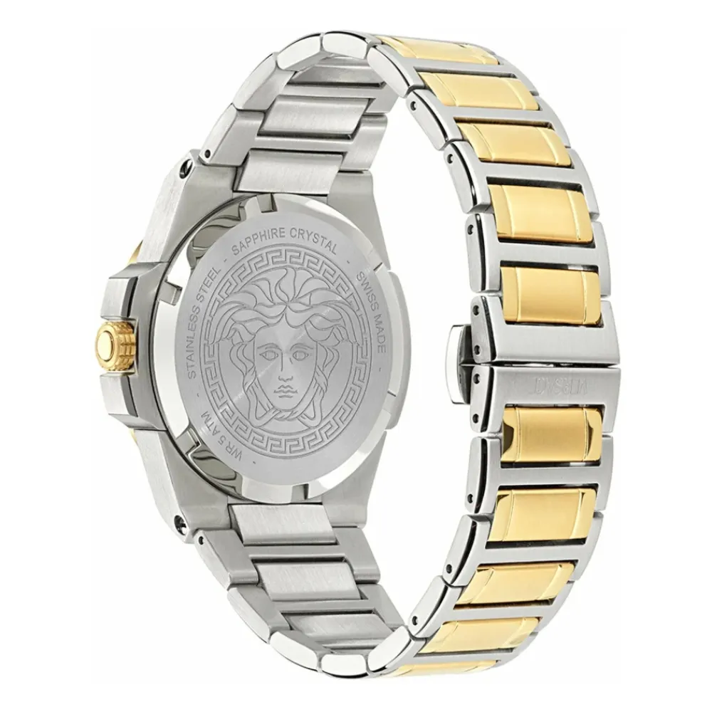 Ure^Versace Two-tone Link Bracelet Watch Grøn