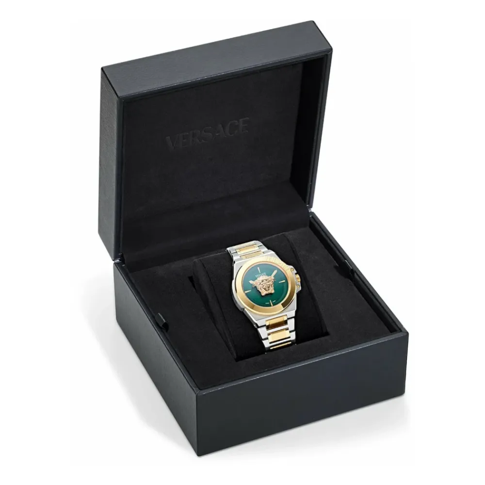 Ure^Versace Two-tone Link Bracelet Watch Grøn