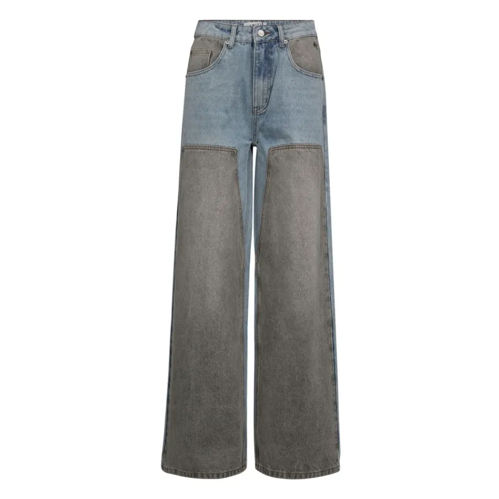 Jeans^Haute L'Amitié Two-Tone Patch Tall Jeans Multifarvet