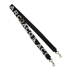Tilbehør Til Tasker^Marc Jacobs Tynd Logo Webbing Rem Sort