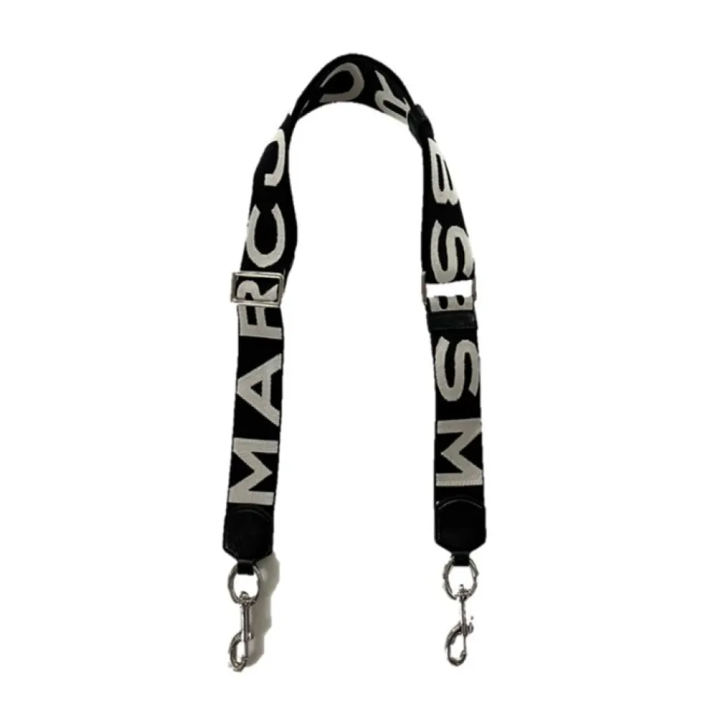 Tilbehør Til Tasker^Marc Jacobs Tynd Logo Webbing Rem Sort