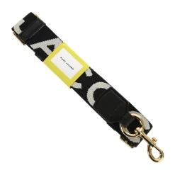 Tilbehør Til Tasker^Marc Jacobs Tynd Logo Webbing Rem Sort