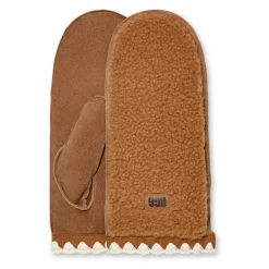 Handsker^UGG fluff Scalloped Mitten Brun