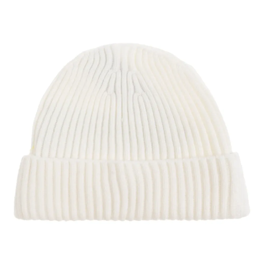 Huer & Kasketter^Stone Island Uld beanie med logo patch Beige