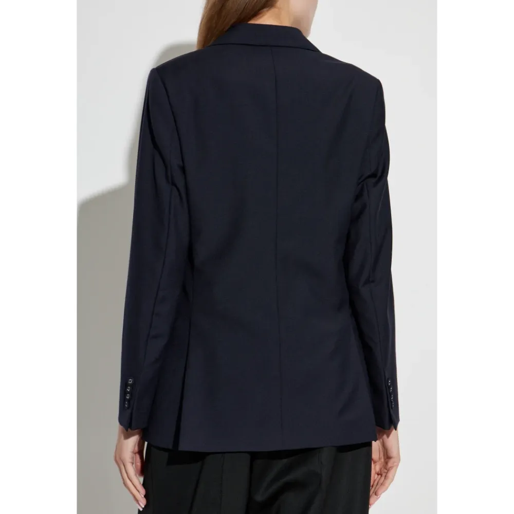 Jakker<Officine Générale Uld blazer Charlene Blå