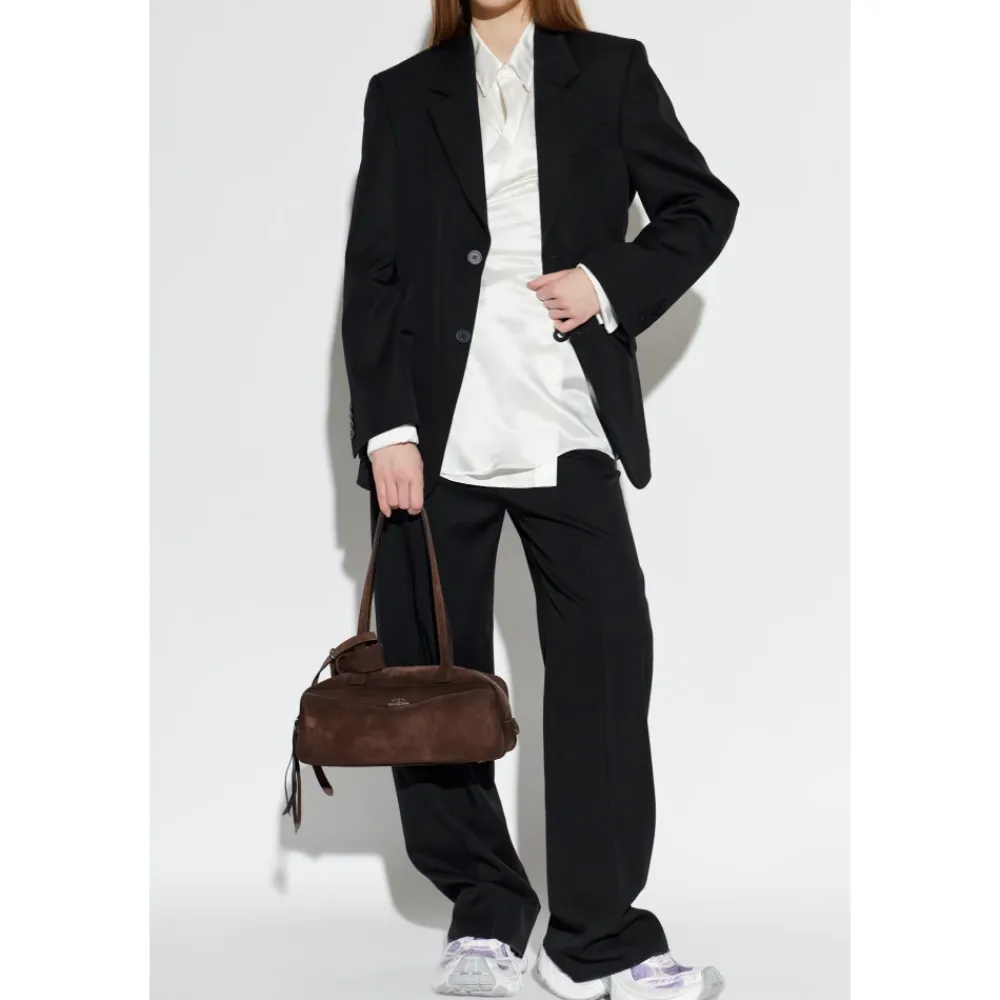 Jakker^Balenciaga Uld Blazer Med Enkelt Slids Bagpå Sort