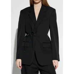 Jakker^Balenciaga Uld Blazer Med Enkelt Slids Bagpå Sort