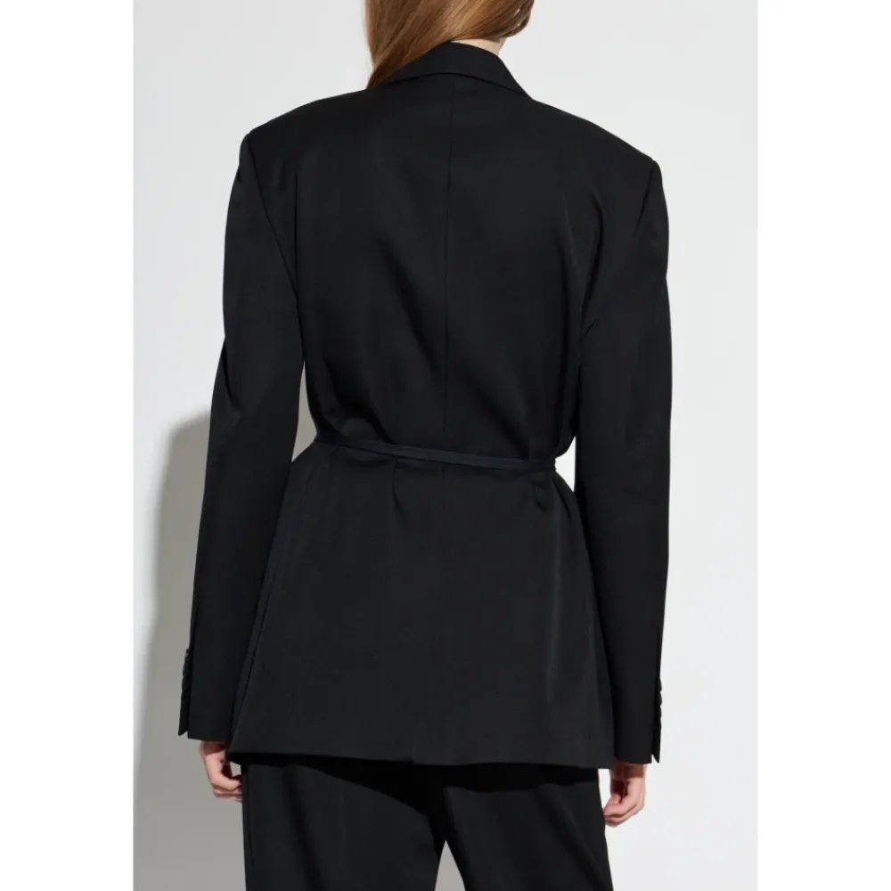 Jakker^Balenciaga Uld Blazer Med Enkelt Slids Bagpå Sort