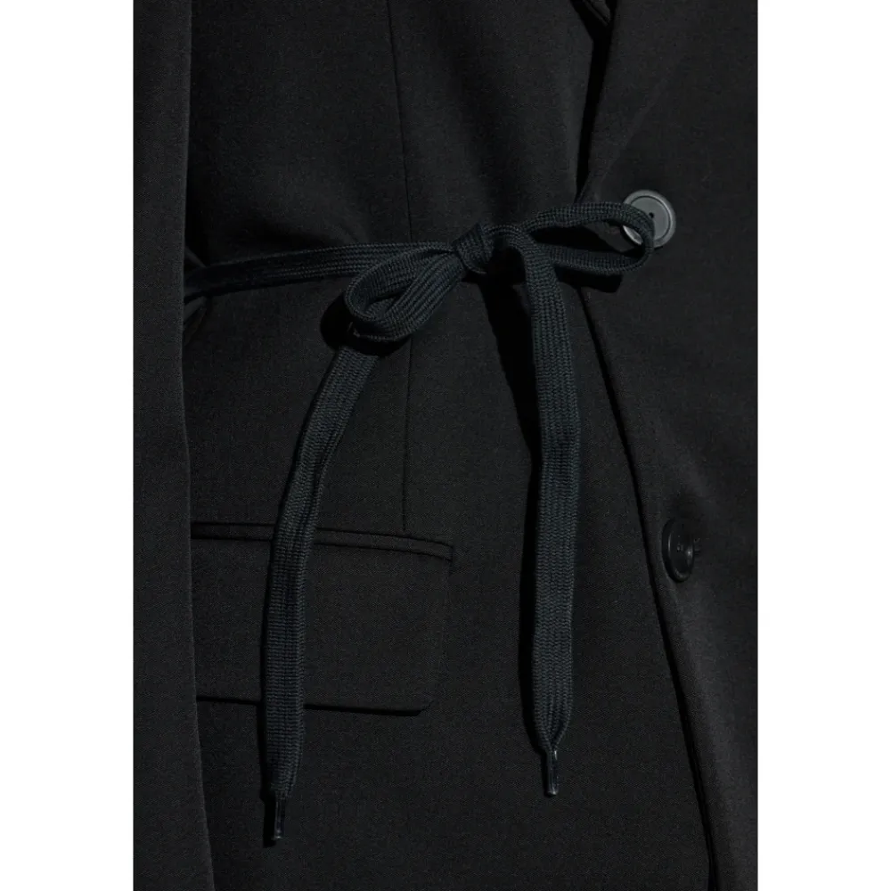 Jakker^Balenciaga Uld Blazer Med Enkelt Slids Bagpå Sort