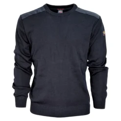 Strik^Paul & Shark Uld Crew Neck Blå