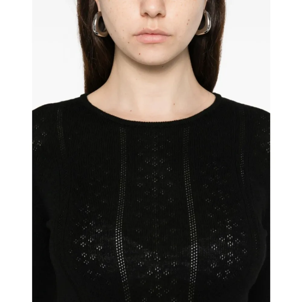 Striktrøjer & Sweatere<Birgitte Herskind Uld Crewneck Sweater Sort