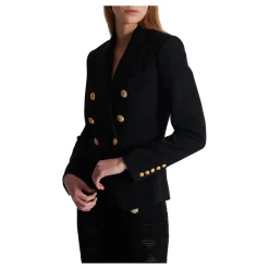 Jakker^Balmain Uld Dobbeltradet Jakke Sort