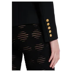 Jakker^Balmain Uld Dobbeltradet Jakke Sort