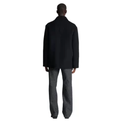 Frakker^Balmain Uld- og kashmir-peacoat Sort