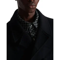 Frakker^Balmain Uld- og kashmir-peacoat Sort