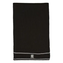 Halstørklæder Og Tørklæder<Balmain Uld Patch Halstørklæde Sort
