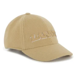 Huer & Kasketter<Lanvin Uldblanding Baseball Cap med Logo Beige