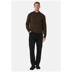 Strik^Boggi Milano Uldblanding Rundhalset Jumper Brun