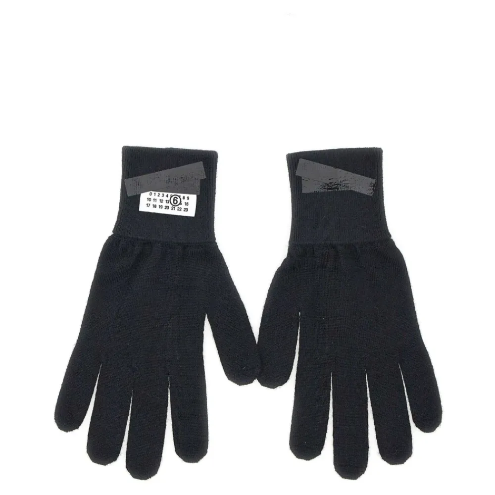 Handsker<MM6 Maison Margiela Uldhandsker Sort