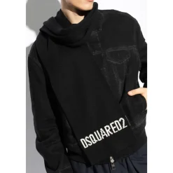 Halstørklæder Og Tørklæder<Dsquared2 Uldtørklæde Sort